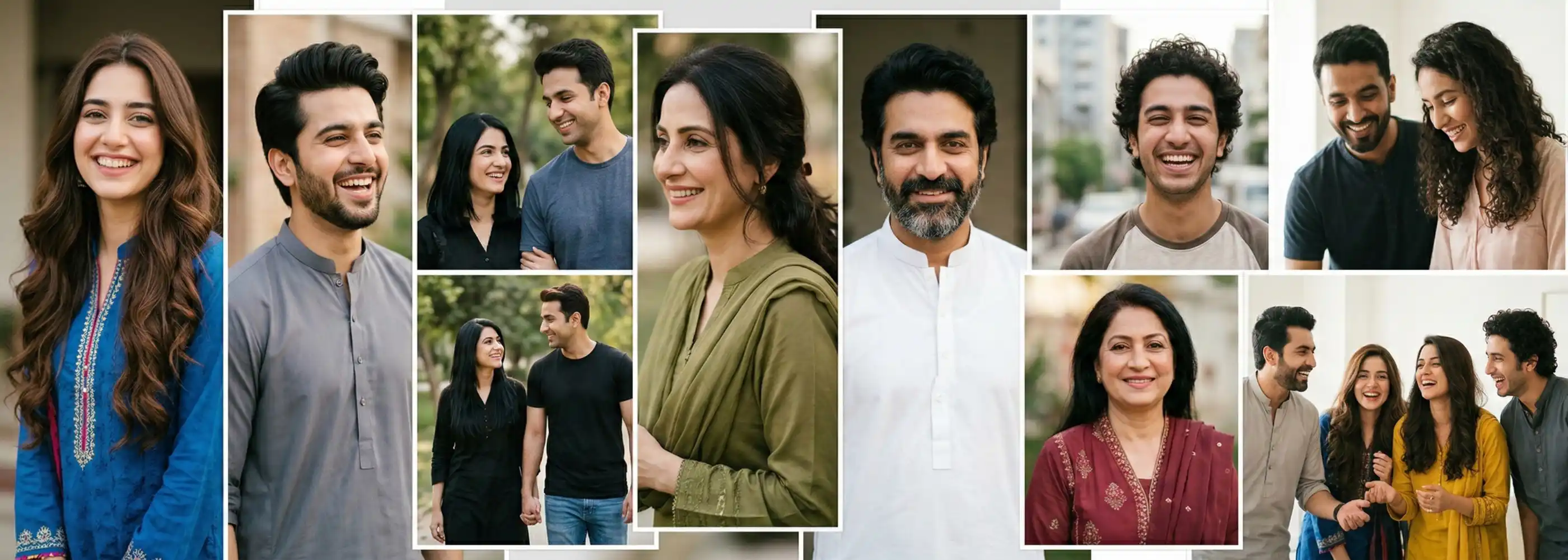 Gulji HairGrow customers across Pakistan showing visibly thicker, shinier and healthier hair results